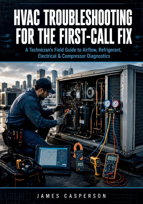 HVAC Troubleshooting for the First-Call Fix: A Technician's Field Guide to Airflow, Refrigerant, Electrical & Compressor Diagnostics by Casperson, James