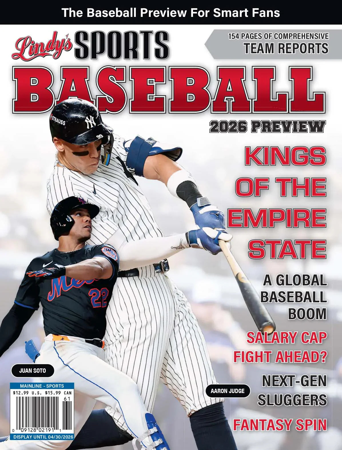 2026 Lindy's Baseball Preview Magazine / Covers Vary