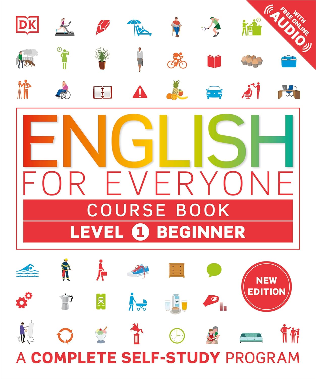 English for Everyone Course Book Level 1 Beginner - A Complete Self-Study Program (DK English for Everyone) - NJ Corrections Book Store