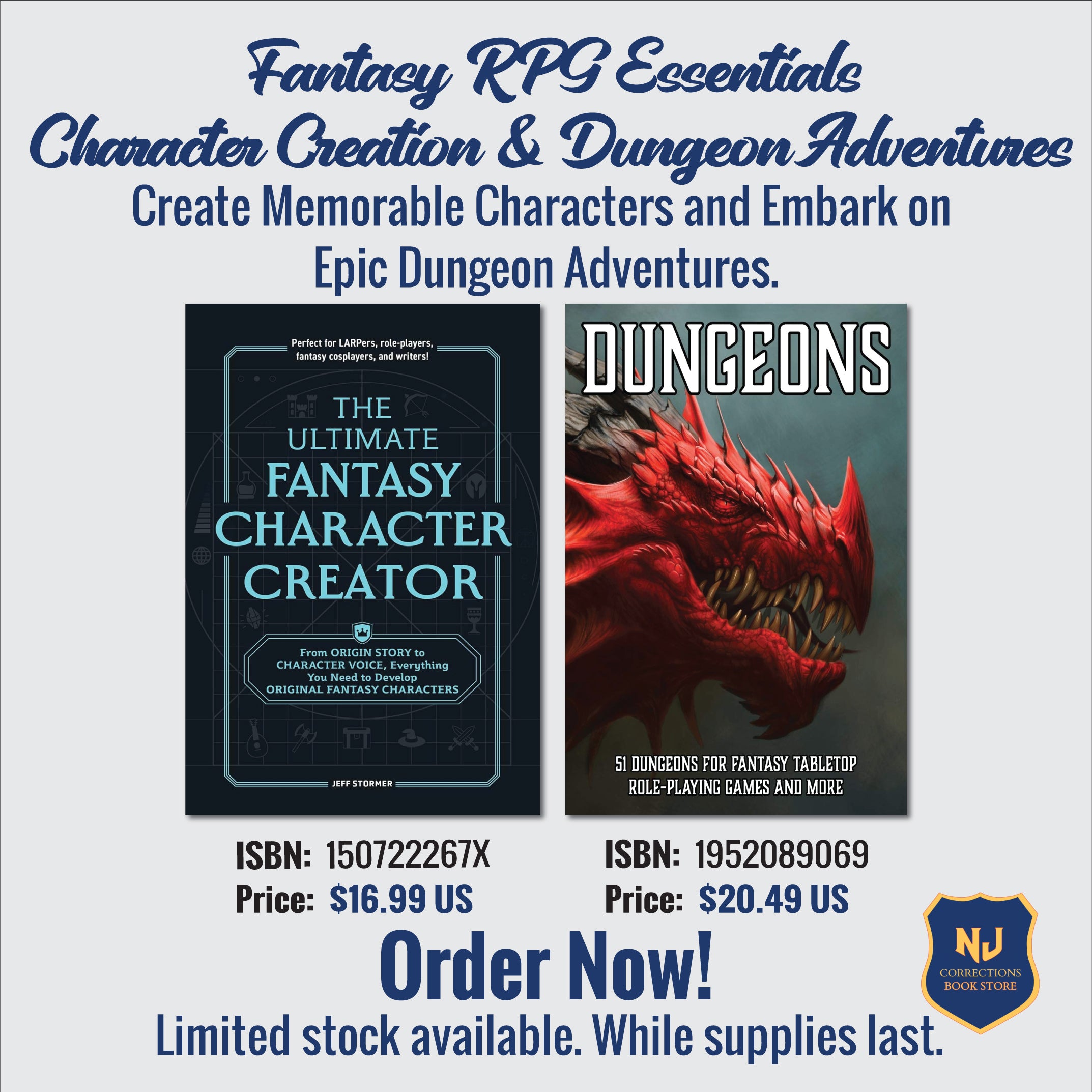Fantasy RPG Essentials - Character Creation & Dungeon Adventures - Create Memorable Characters and Embark on Epic Dungeon Adventures Bundle