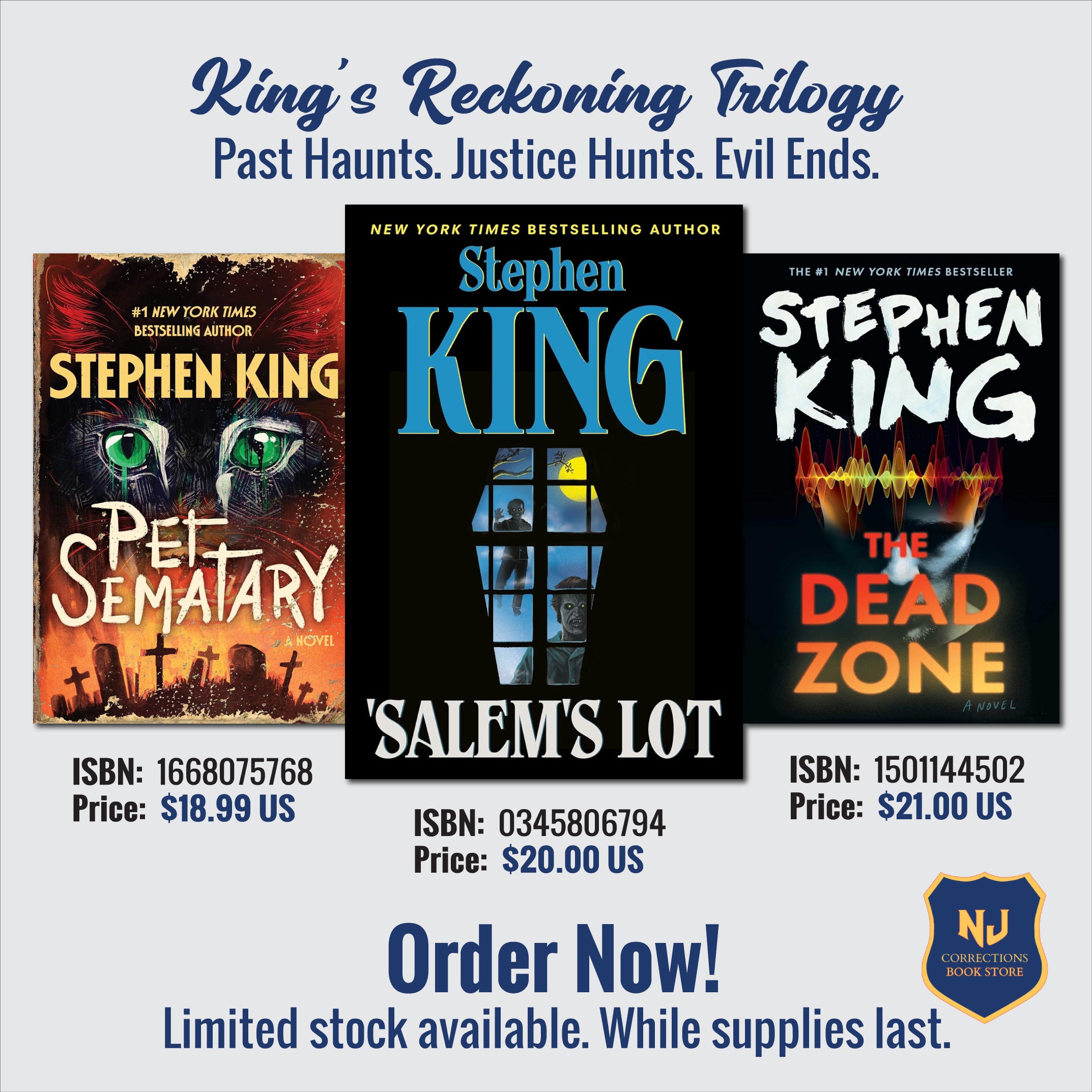 King's Reckoning Trilogy - Past Haunts. Justice Hunts. Evil Ends Bundle