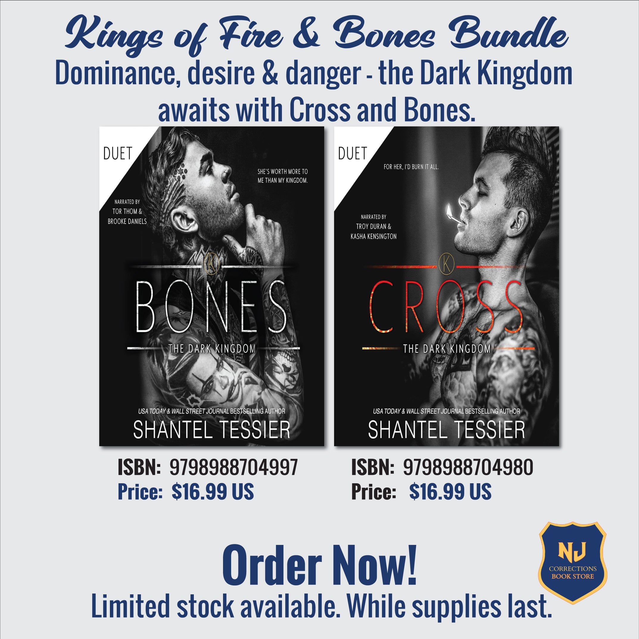 Kings of Fire & Bones Bundle - Dominance, Desire & Danger - The Dark Kingdom Awaits with Cross and Bones Bundle