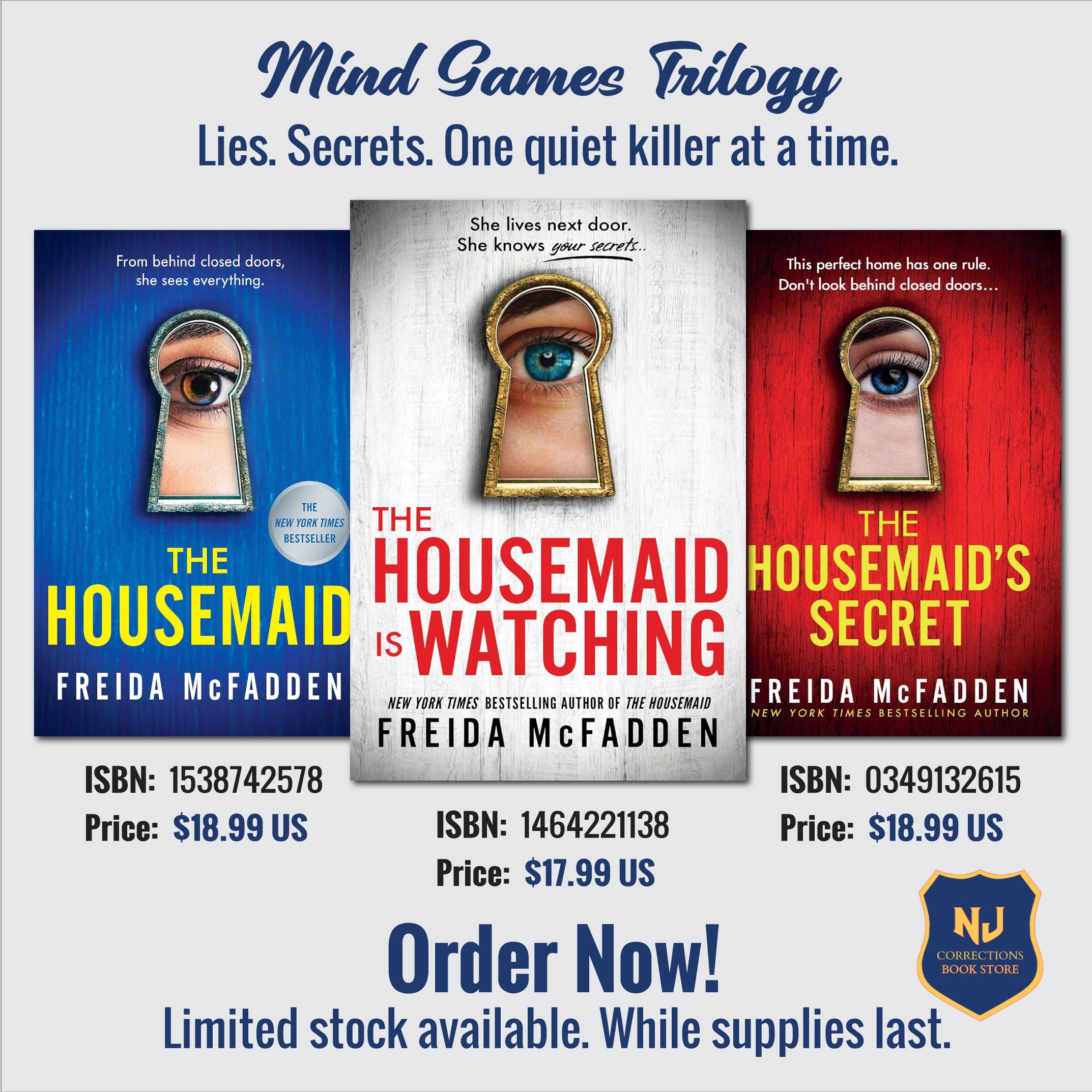 Mind Games Trilogy - Lies. Secrets. One Quiet Killer at a Time Bundle