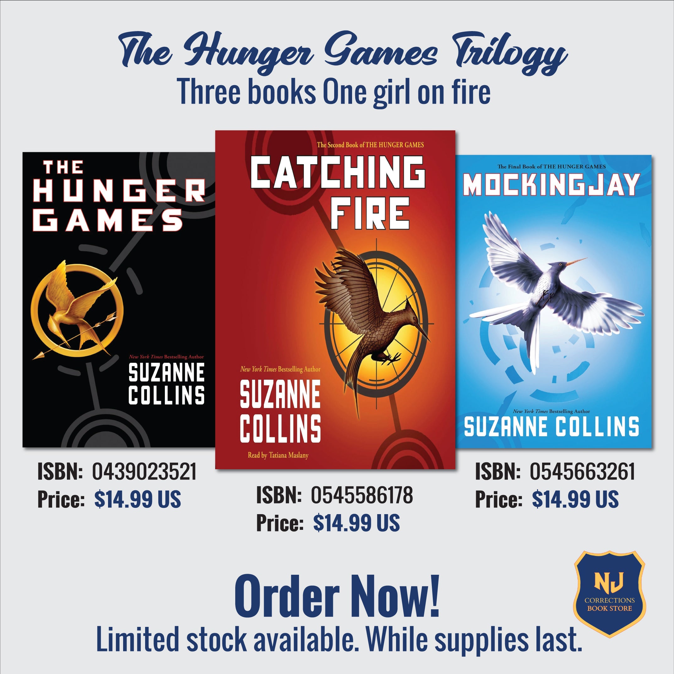The Hunger Games Trilogy - Three Books, One Girl on Fire Bundle