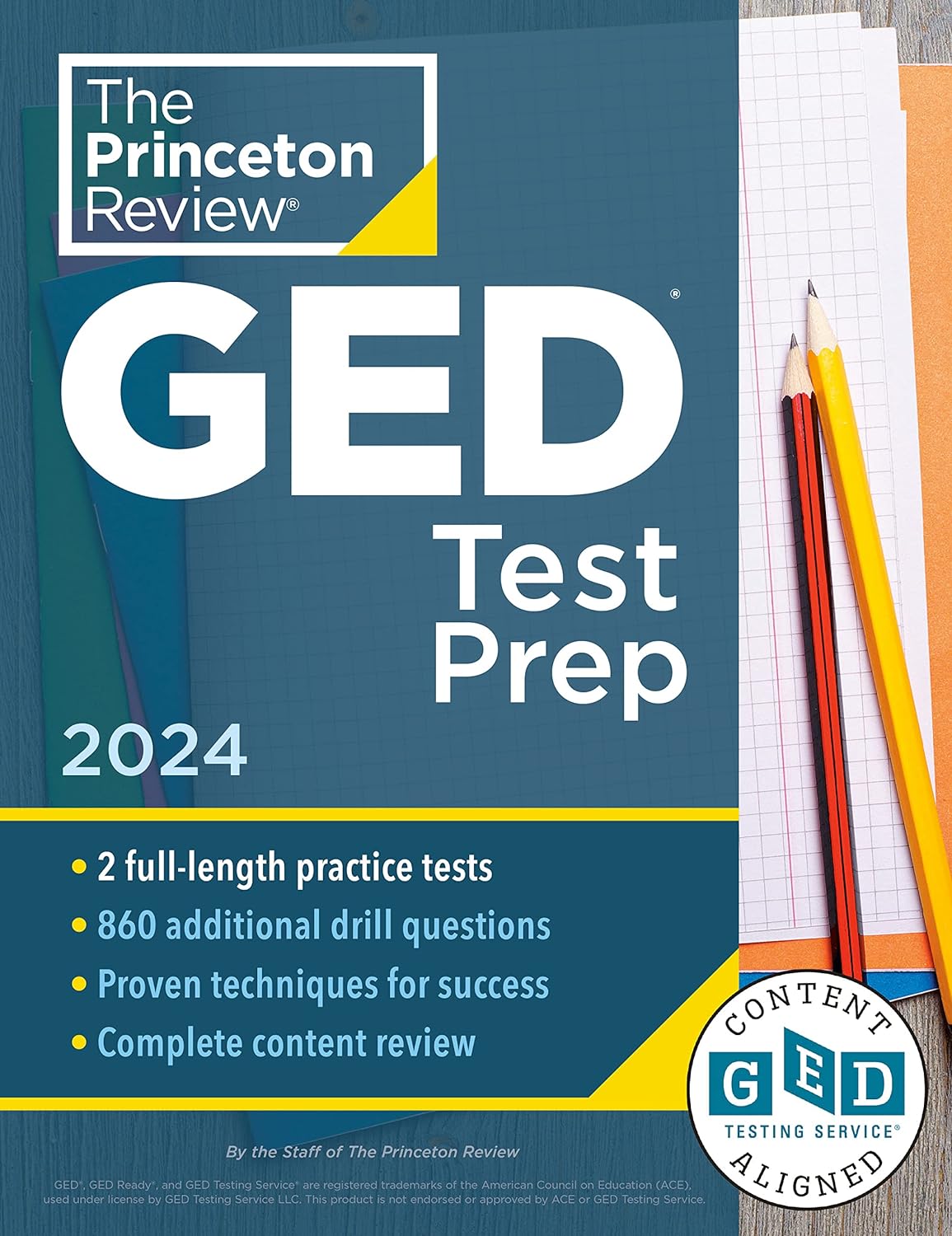 Princeton Review GED Test Prep, 2024: 2 Practice Tests + Review & Techniques + Online Features (College Test Preparation) Paperback Princeton Review