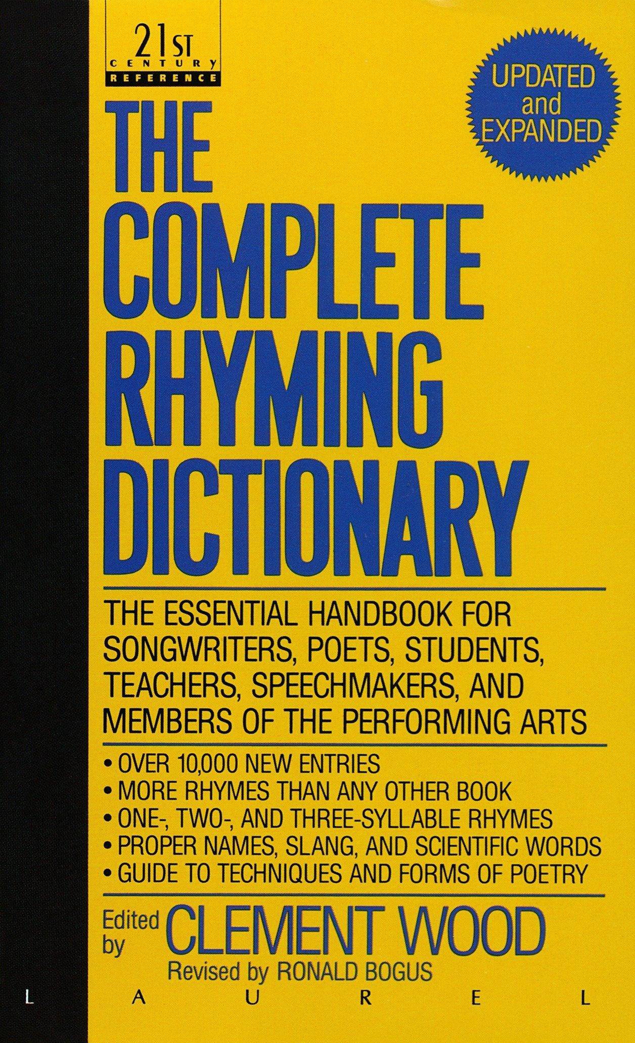 The Complete Rhyming Dictionary Words | Language & Grammar Clement Wood
