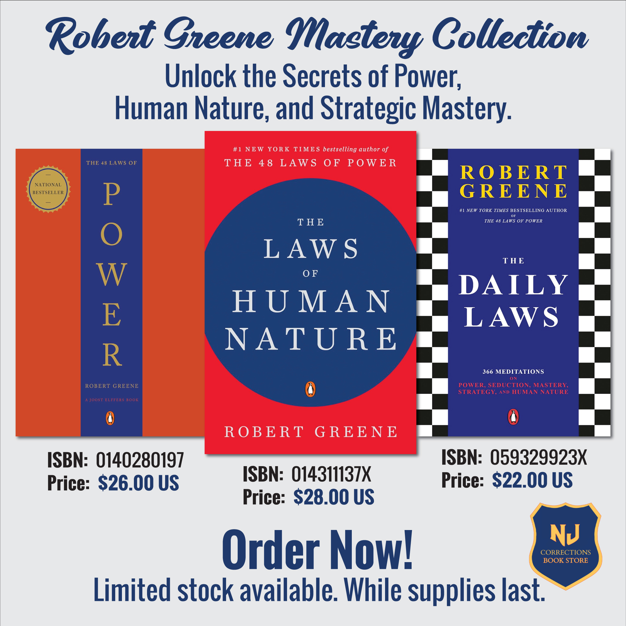 Robert Greene Mastery Collection - Power, Human Nature, and Strategic Mastery Bundle