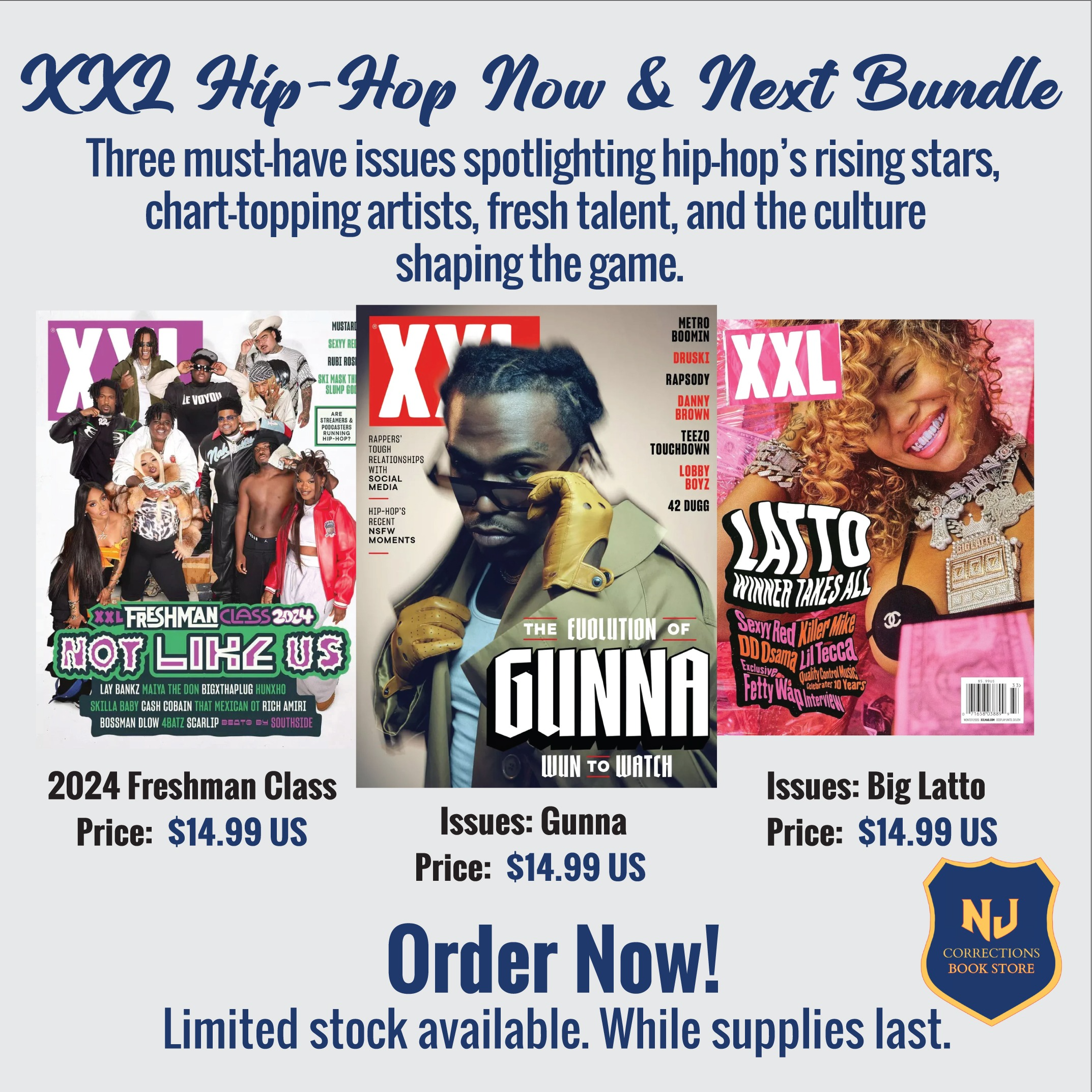 XXL Hip-Hop Now & Next Bundle – Freshman Class 2024, Gunna & Latto Issues