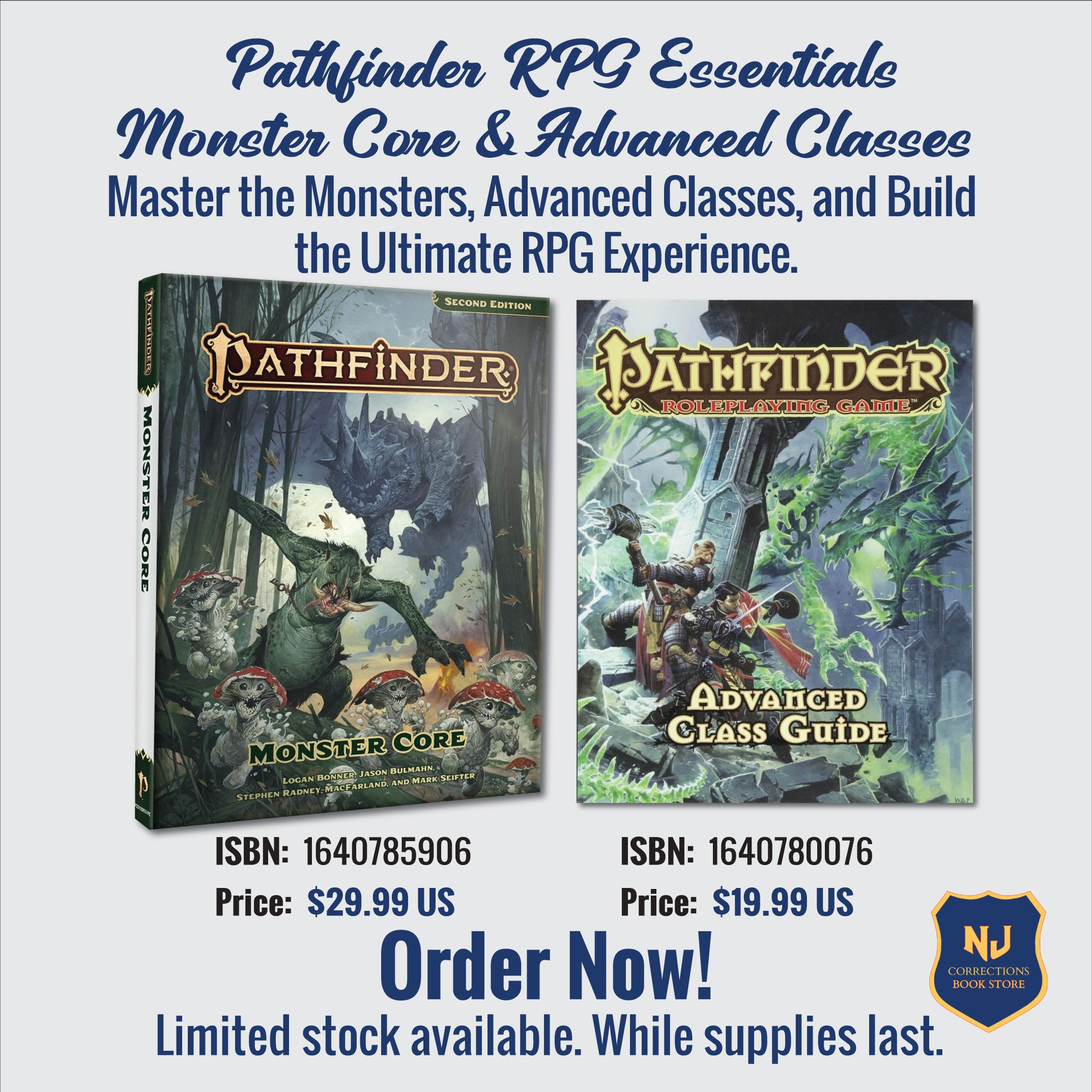 Pathfinder RPG Essentials - Monster Core & Advanced Classes - Master the Monsters, Advanced Classes, and Build the Ultimate RPG Experience Bundle
