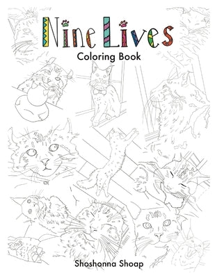 Nine Lives Coloring Book Paperback Shoshonna Shoap