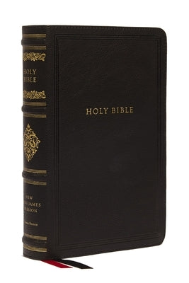 NKJV Large Print Reference Bible, Black Leathersoft, Red Letter, Comfort Print (Sovereign Collection): Holy Bible, New King James Version Bible Thomas Nelson