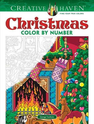 Creative Haven Christmas Color by Number Paperback Dover Publications