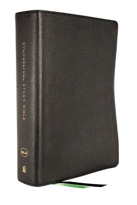 Nkjv, Evangelical Study Bible, Genuine Leather, Black, Red Letter, Comfort Print: Christ-Centered. Faith-Building. Mission-Focused. Bible Thomas Nelson
