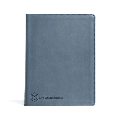 CSB Life Counsel Bible, Slate Blue Leathertouch, Indexed: Practical Wisdom for All of Life Bible Holman Bibles