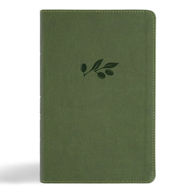 CSB Large Print Personal Size Reference Bible, Digital Study Edition, Olive Leathertouch by Csb Bibles by Holman