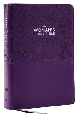 Kjv, the Woman's Study Bible, Purple Leathersoft, Red Letter, Full-Color Edition, Comfort Print (Thumb Indexed): Receiving God's Truth for Balance, Ho Bible Thomas Nelson