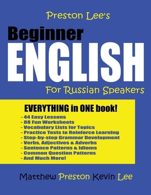 Preston Lee's Beginner English For Russian Speakers Paperback Createspace Independent Publishing Platform