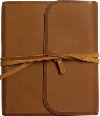 ESV Journaling Bible (Natural Leather, Brown, Flap with Strap) Bible Crossway