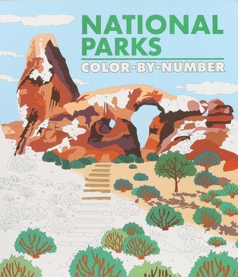 National Parks Color-By-Number Paperback Thunder Bay Press