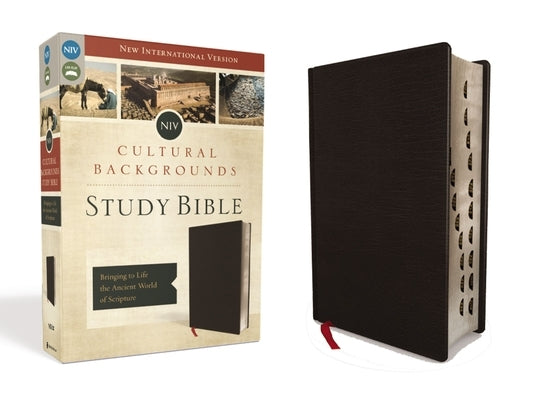 NIV, Cultural Backgrounds Study Bible, Indexed, Bonded Leather: Bringing to Life the Ancient World of Scripture Bible Zondervan