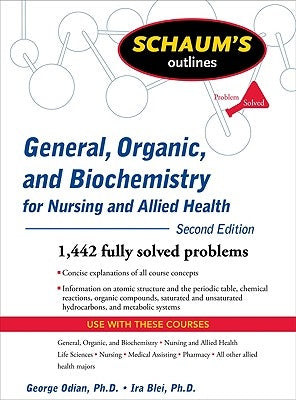 Schaum's Outline of General, Organic, and Biochemistry for Nursing and Allied Health Paperback McGraw-Hill Companies