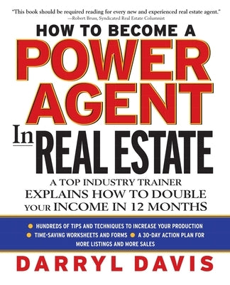 How to Become a Power Agent in Real Estate (Pb) Paperback McGraw-Hill Companies