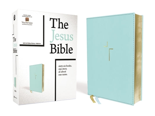 The Jesus Bible, NIV Edition, Leathersoft, Blue, Indexed, Comfort Print Bible Zondervan