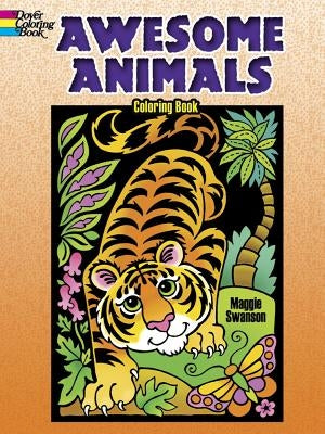 Awesome Animals Coloring Book Paperback Dover Publications