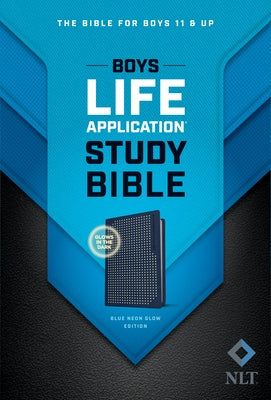 NLT Boys Life Application Study Bible, Tutone (Leatherlike, Blue/Neon/Glow) Bible Tyndale House Publishers