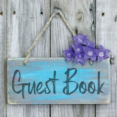 Guest Book: Sign In Visitor Log Book For Vacation Home, Rental House, Airbnb, Bed And Breakfast Memory Book, Lake Home Rental Logb Paperback Teresa Rother