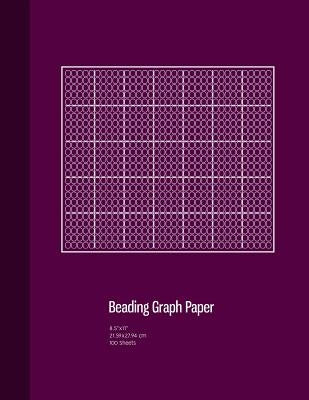 Beading Graph Paper: Peyote Stitch Graph Paper, Seed Beading Grid Paper, Beading on a Loom, 100 Sheets, Purple Cover (8.5"x11") Paperback Independently Published