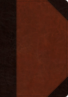 ESV Large Print Wide Margin Bible (Trutone, Brown/Cordovan, Portfolio Design) Bible Crossway