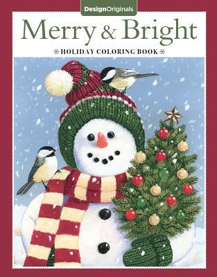 Merry & Bright Holiday Coloring Book Paperback Design Originals