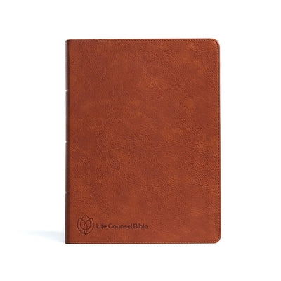 CSB Life Counsel Bible, Burnt Sienna Leathertouch, Indexed: Practical Wisdom for All of Life Bible Holman Bibles