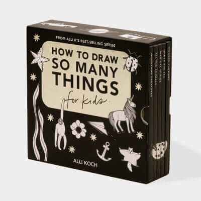 So Many Things: A Box Set of 5 How-To-Draw Books for Kids Paperback Paige Tate & Co