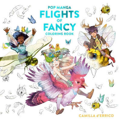 Pop Manga Flights of Fancy Coloring Book Paperback Watson-Guptill