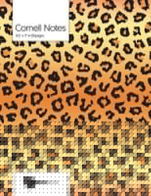 Cornell Notes: Leopard Pattern Cover - Best Note Taking System for Students, Writers, Conferences. Cornell Notes Notebook. Large 8.5 Paperback Createspace Independent Publishing Platform