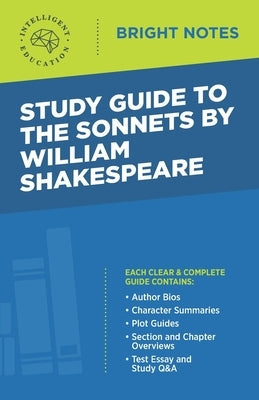 Study Guide to The Sonnets by William Shakespeare Paperback Dexterity