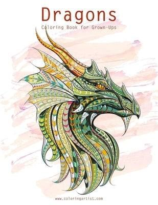 Dragons Coloring Book for Grown-Ups 1 & 2 Paperback Createspace Independent Publishing Platform