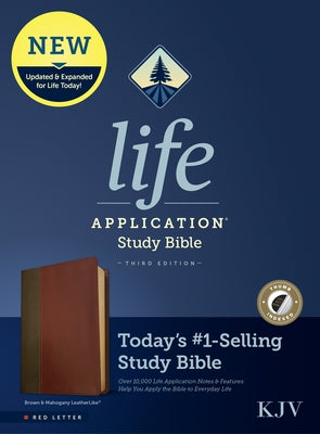 KJV Life Application Study Bible, Third Edition (Red Letter, Leatherlike, Brown/Mahogany, Indexed) Bible Tyndale House Publishers