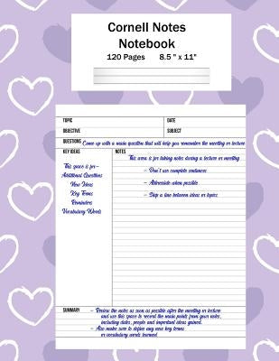 Cornell Notes Notebook: Note Taking System, For Students, Writers, Meetings, Lectures Large Size 8.5 x 11 (21.59 x 27.94 cm), Durable Matte Pu Paperback Createspace Independent Publishing Platform