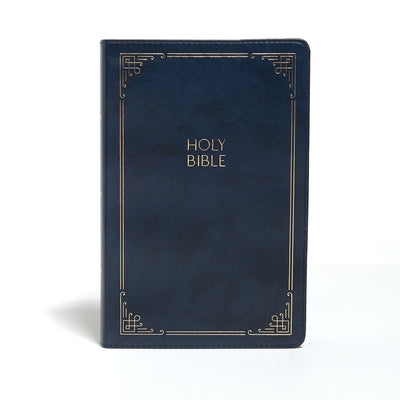 KJV Large Print Personal Size Reference Bible, Navy Leathertouch Indexed by Holman Bible Publishers