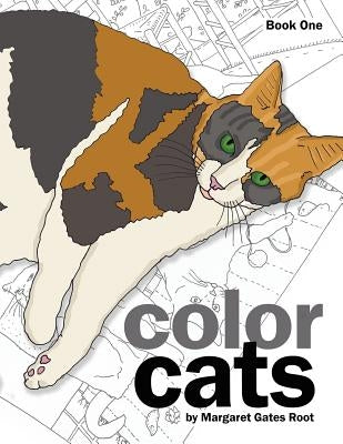 Color Cats Book One: Coloring Pages for Adults Paperback Clowder Books