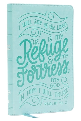 Nkjv, Thinline Youth Edition Bible, Verse Art Cover Collection, Turquoise Leathersoft, Red Letter, Comfort Print: Holy Bible, New King James Version Bible Thomas Nelson