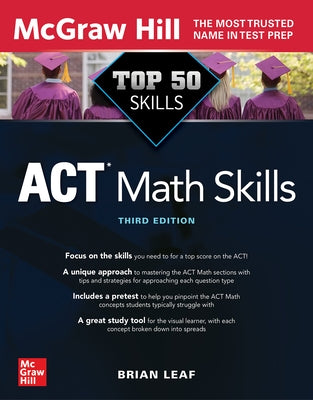 Top 50 ACT Math Skills, Third Edition Paperback McGraw-Hill Companies