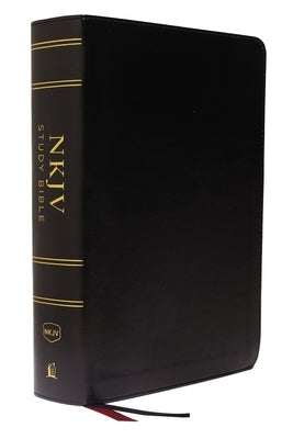 NKJV Study Bible, Imitation Leather, Black, Full-Color, Red Letter Edition, Indexed, Comfort Print: The Complete Resource for Studying God's Word Bible Thomas Nelson