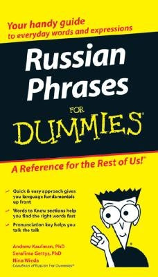 Russian Phrases for Dummies Paperback For Dummies