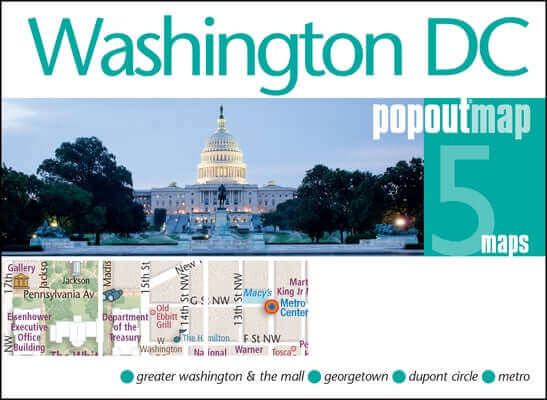 Washington DC Popout Map Folded Pop Out