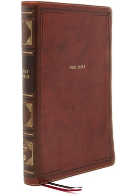 Nkjv, Thinline Reference Bible, Large Print, Leathersoft, Brown, Red Letter Edition, Comfort Print: Holy Bible, New King James Version by Thomas Nelson