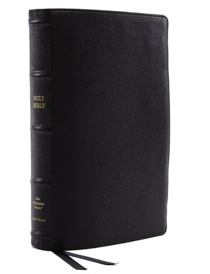 Nkjv, Reference Bible, Classic Verse-By-Verse, Center-Column, Premium Goatskin Leather, Black, Premier Collection, Red Letter Edition, Comfort Print Bible Thomas Nelson